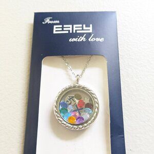 EFFY with Love Locket Pendant Sparkly Crystals and 3 Charms NWT Celebrity Cruise